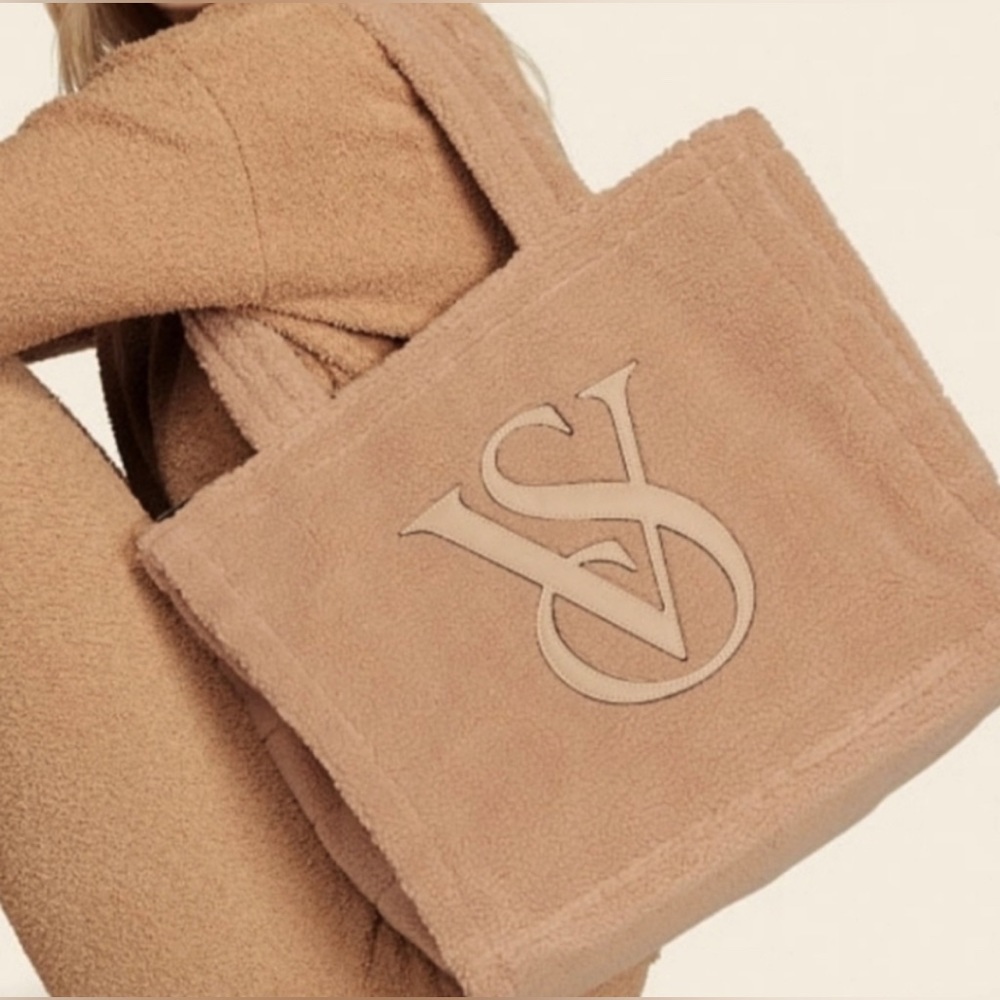 Victoria’s Secret Teddy Bear Sherpa Tote Bag